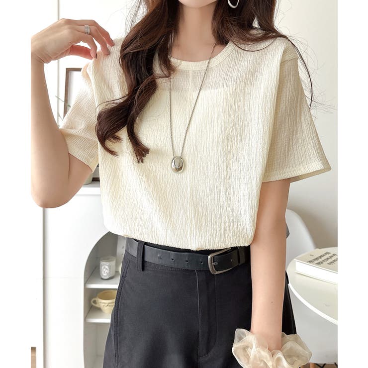 軽やか涼感、さらり抜け感。楊柳ベーシックTシャツ(半袖) | Classical Elf  | 詳細画像14 