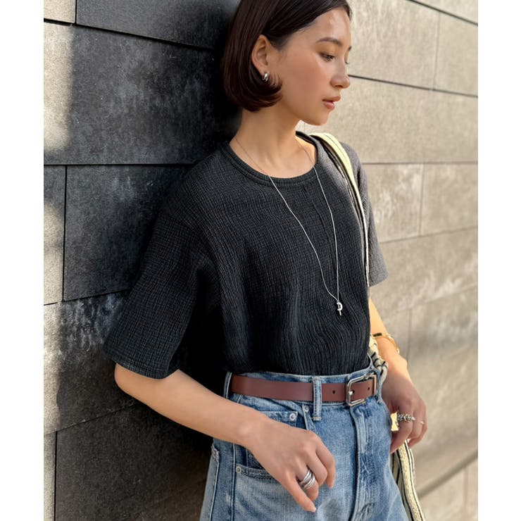 軽やか涼感、さらり抜け感。楊柳ベーシックTシャツ(半袖) | Classical Elf  | 詳細画像24 