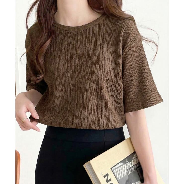 軽やか涼感、さらり抜け感。楊柳ベーシックTシャツ(半袖) | Classical Elf  | 詳細画像29 