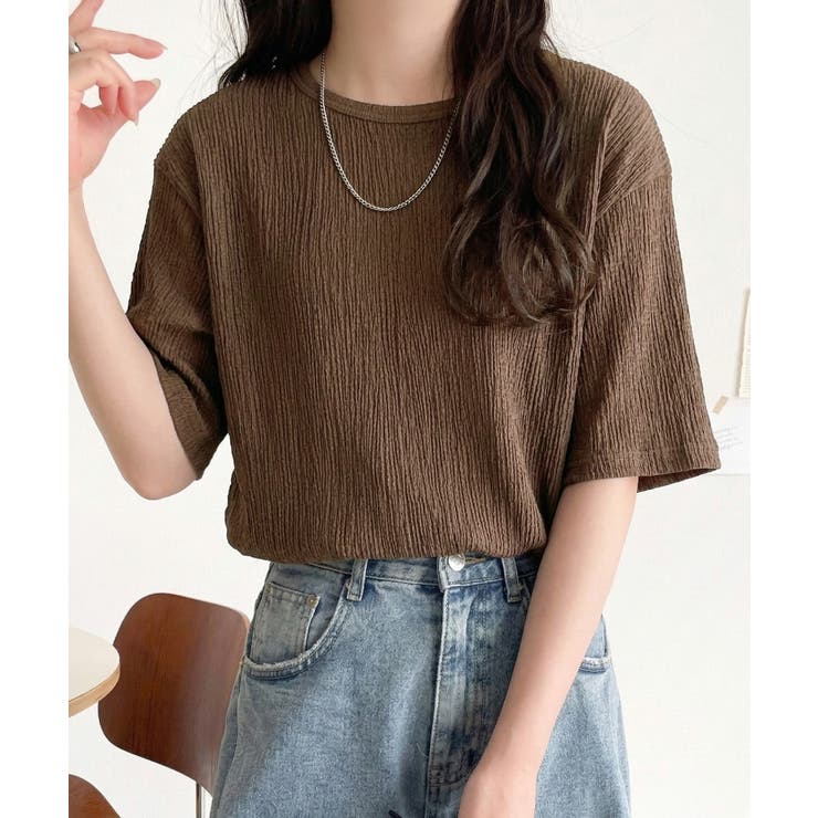 軽やか涼感、さらり抜け感。楊柳ベーシックTシャツ(半袖) | Classical Elf  | 詳細画像30 
