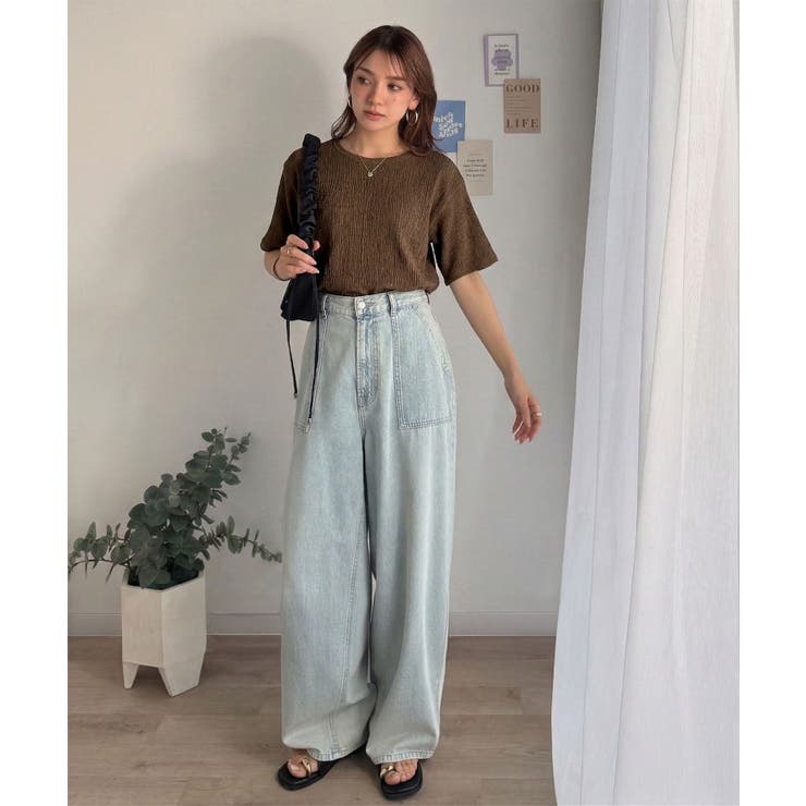 軽やか涼感、さらり抜け感。楊柳ベーシックTシャツ(半袖) | Classical Elf  | 詳細画像35 