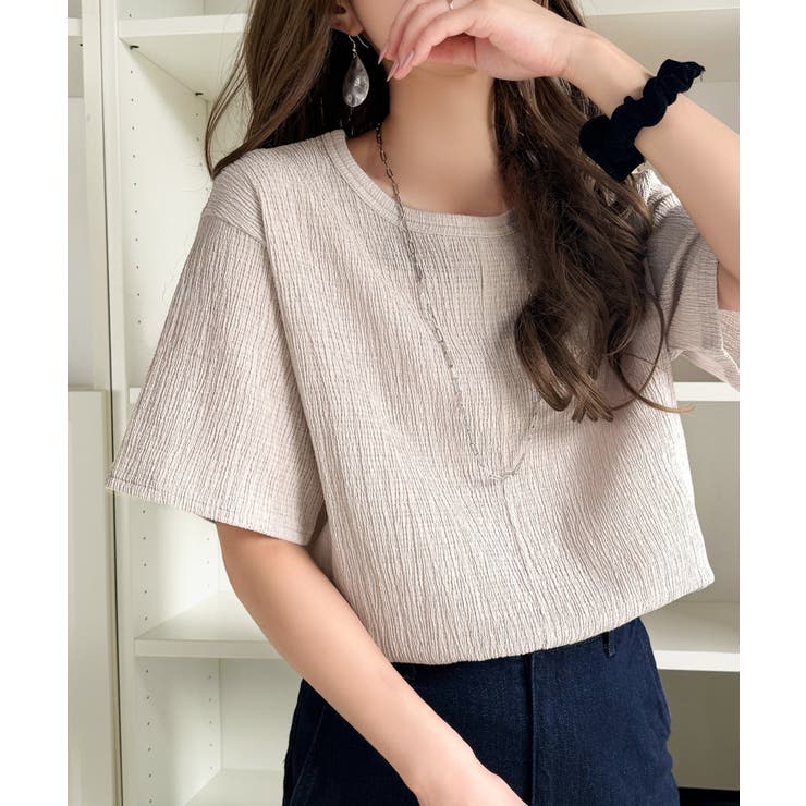 軽やか涼感、さらり抜け感。楊柳ベーシックTシャツ(半袖) | Classical Elf  | 詳細画像37 