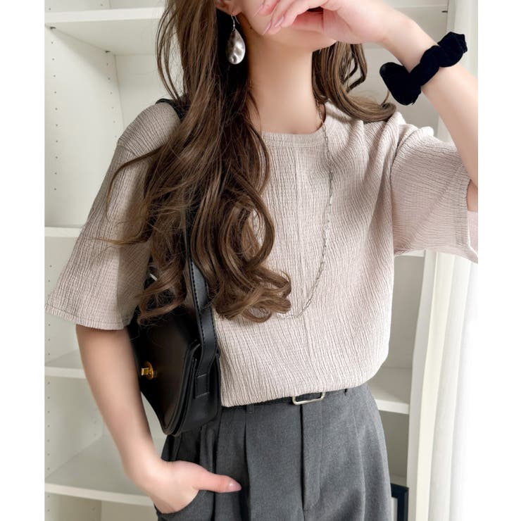 軽やか涼感、さらり抜け感。楊柳ベーシックTシャツ(半袖) | Classical Elf  | 詳細画像38 