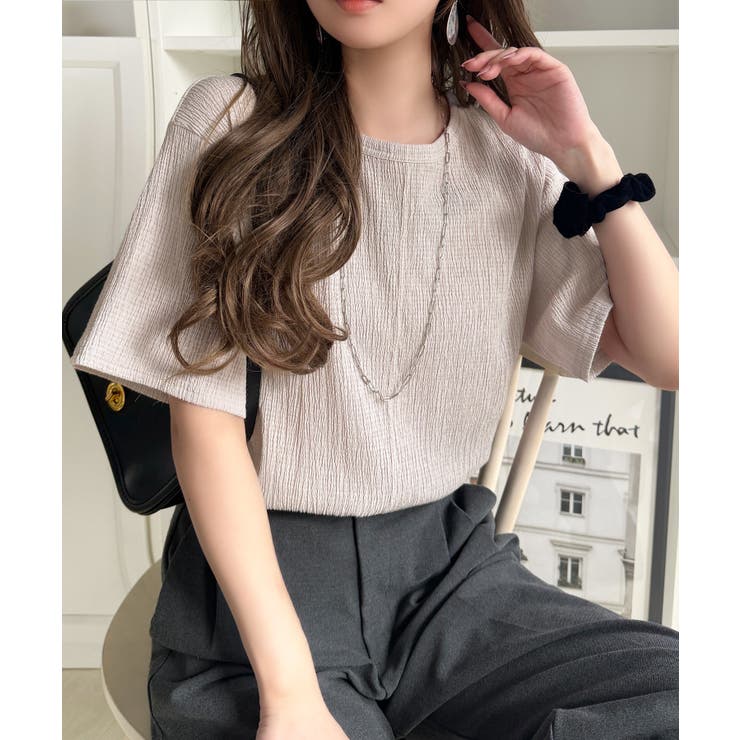 軽やか涼感、さらり抜け感。楊柳ベーシックTシャツ(半袖) | Classical Elf  | 詳細画像39 