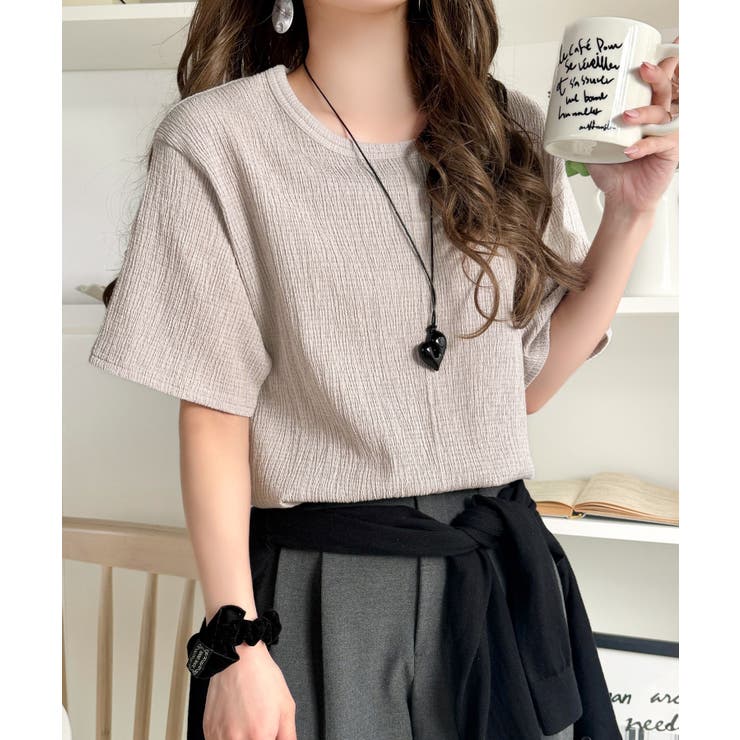 軽やか涼感、さらり抜け感。楊柳ベーシックTシャツ(半袖) | Classical Elf  | 詳細画像40 