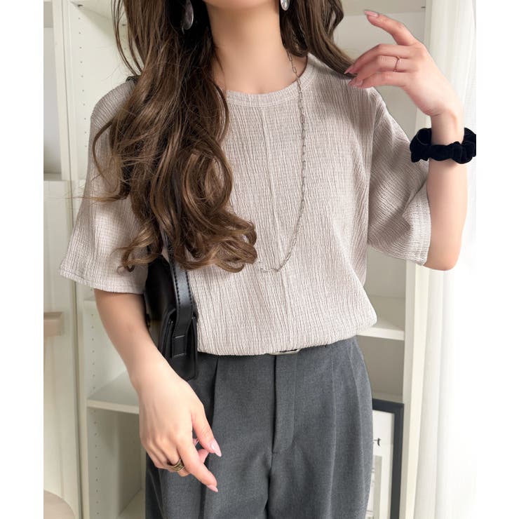 軽やか涼感、さらり抜け感。楊柳ベーシックTシャツ(半袖) | Classical Elf  | 詳細画像41 