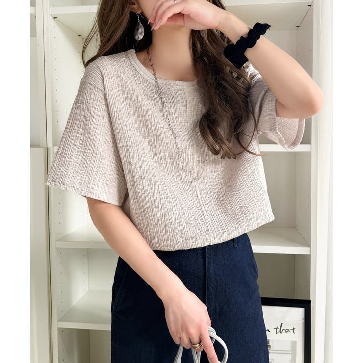 軽やか涼感、さらり抜け感。楊柳ベーシックTシャツ(半袖) | Classical Elf  | 詳細画像44 