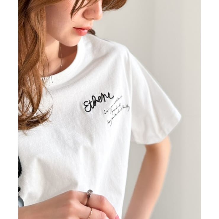 前後ダブル刺繍で、後姿だってぬかりなくかわいい♪ 綿100％グラフィック飛び刺繍… | Classical Elf  | 詳細画像4 