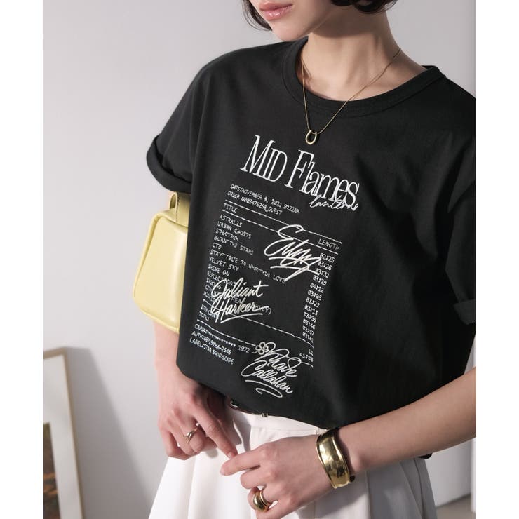 【接触冷感機能付き】遊びゴコロをくすぐる。筆記体サイン調ロゴ刺繍Tシャツ（半袖） | Classical Elf  | 詳細画像14 