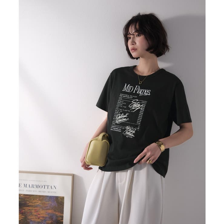 【接触冷感機能付き】遊びゴコロをくすぐる。筆記体サイン調ロゴ刺繍Tシャツ（半袖） | Classical Elf  | 詳細画像17 