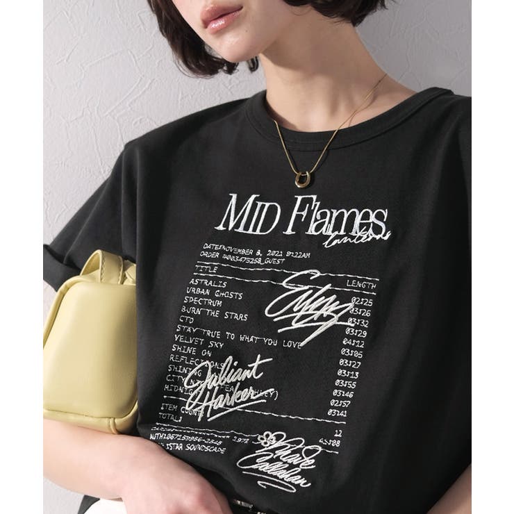 【接触冷感機能付き】遊びゴコロをくすぐる。筆記体サイン調ロゴ刺繍Tシャツ（半袖） | Classical Elf  | 詳細画像19 