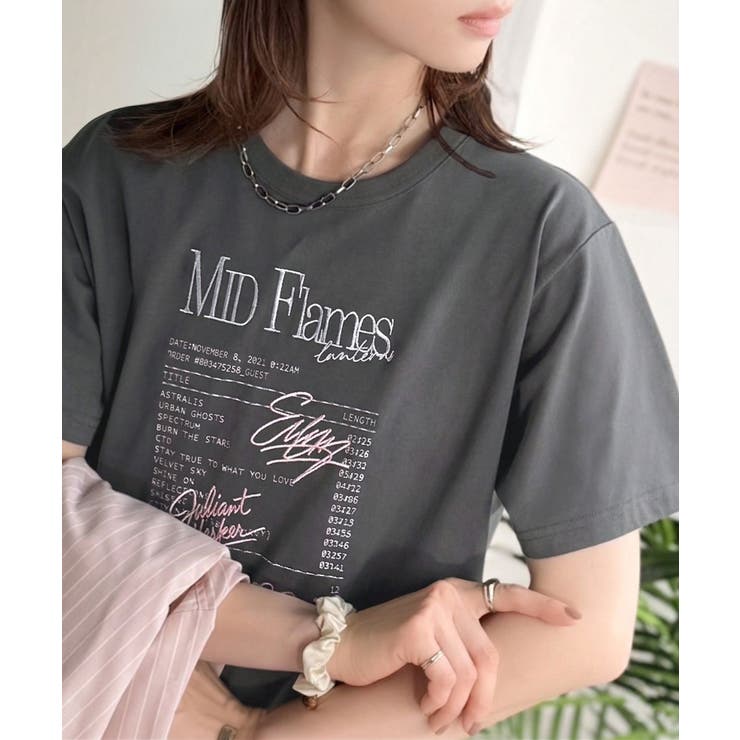 【接触冷感機能付き】遊びゴコロをくすぐる。筆記体サイン調ロゴ刺繍Tシャツ（半袖） | Classical Elf  | 詳細画像29 