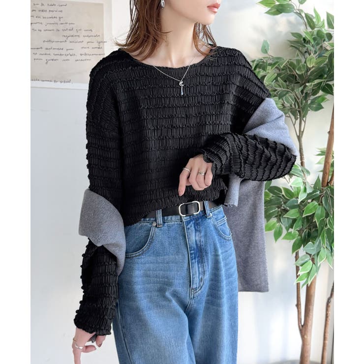 程よい甘さが可愛い。袖メロウシャーリングタックブラウス（長袖） | Classical Elf  | 詳細画像18 