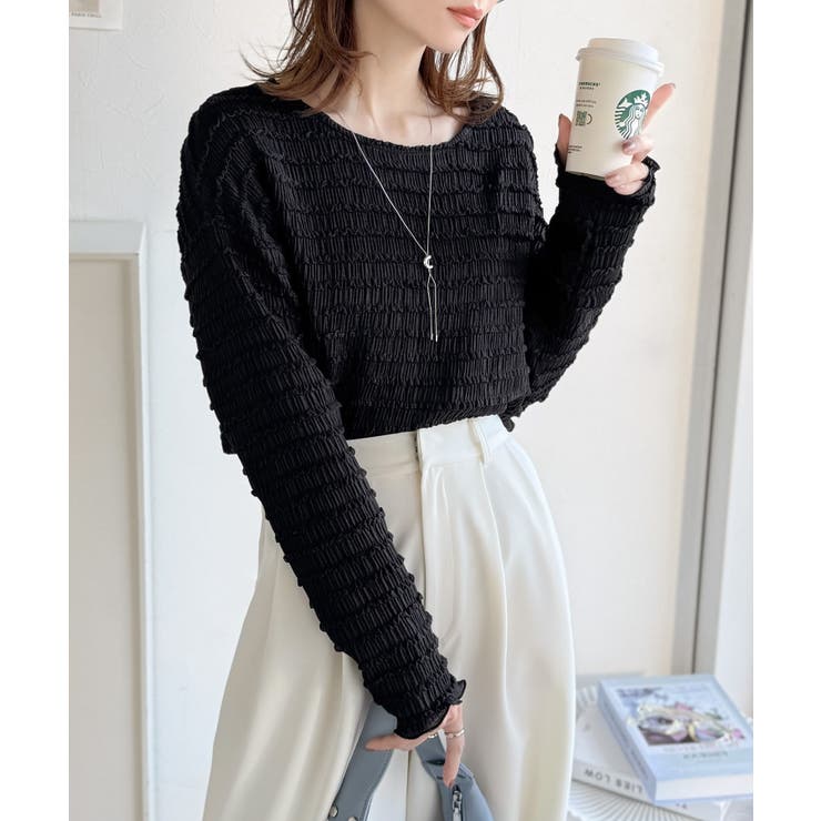 程よい甘さが可愛い。袖メロウシャーリングタックブラウス（長袖） | Classical Elf  | 詳細画像20 