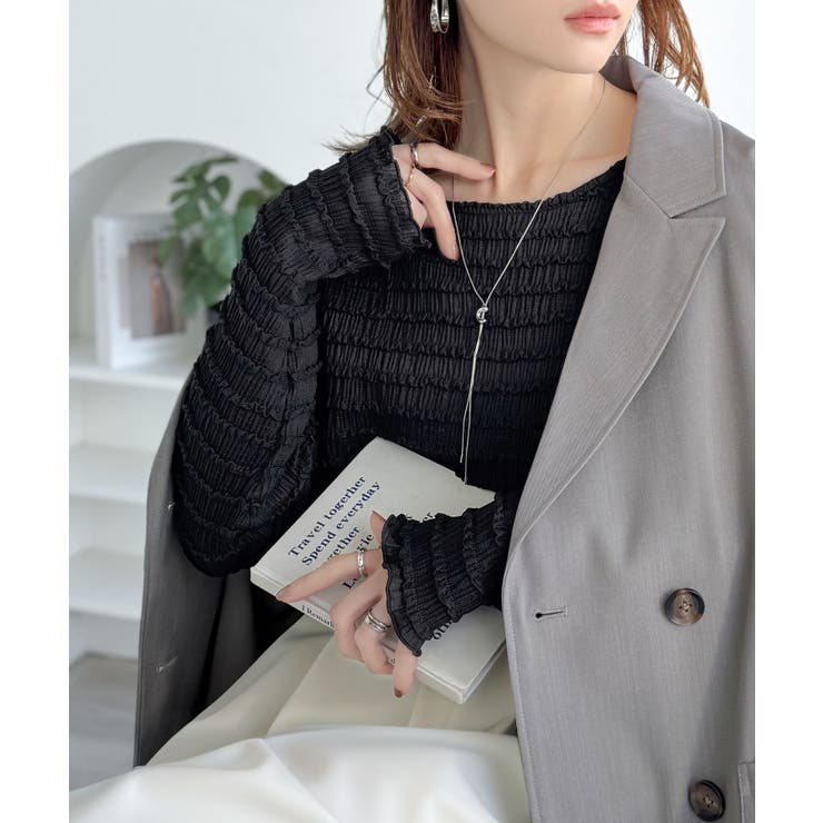 程よい甘さが可愛い。袖メロウシャーリングタックブラウス（長袖） | Classical Elf  | 詳細画像23 