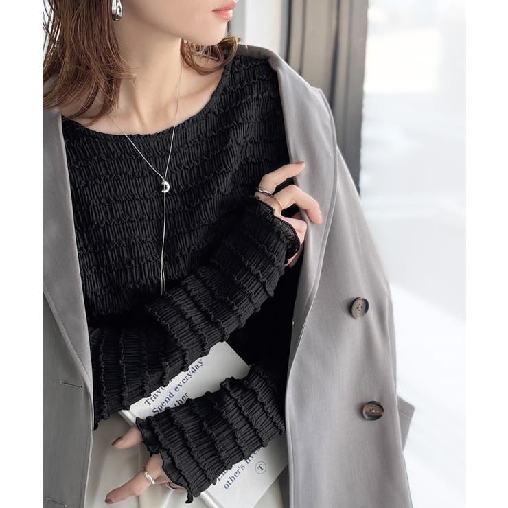 程よい甘さが可愛い。袖メロウシャーリングタックブラウス（長袖） | Classical Elf  | 詳細画像24 