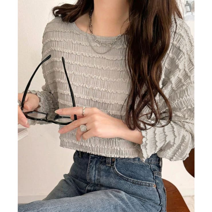 程よい甘さが可愛い。袖メロウシャーリングタックブラウス（長袖） | Classical Elf  | 詳細画像34 