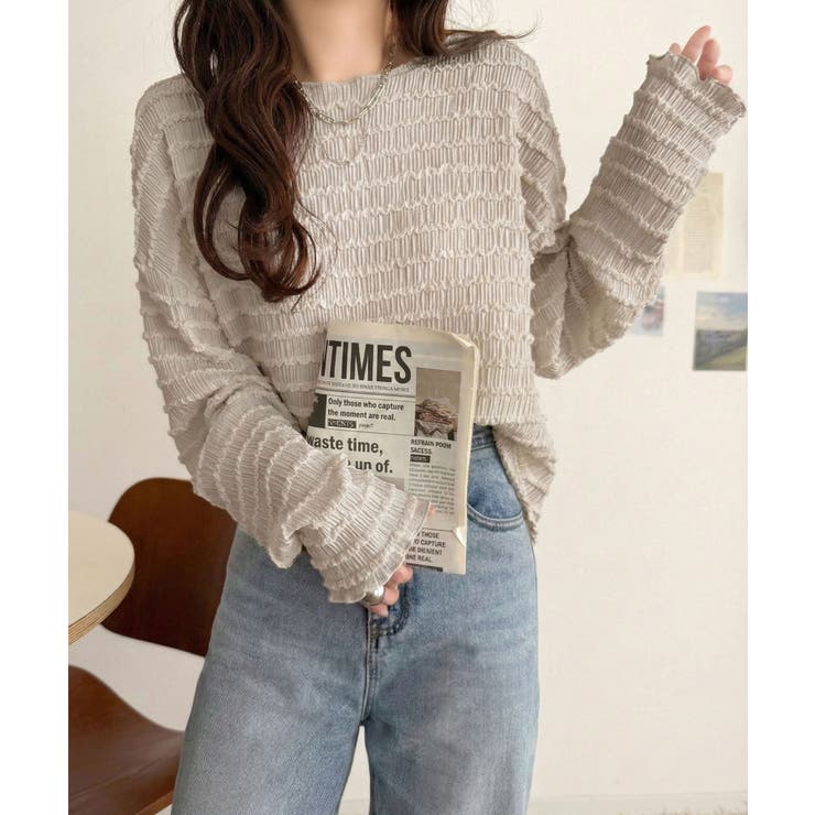 程よい甘さが可愛い。袖メロウシャーリングタックブラウス（長袖） | Classical Elf  | 詳細画像35 