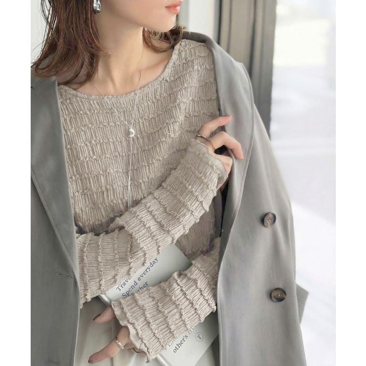 程よい甘さが可愛い。袖メロウシャーリングタックブラウス（長袖） | Classical Elf  | 詳細画像38 