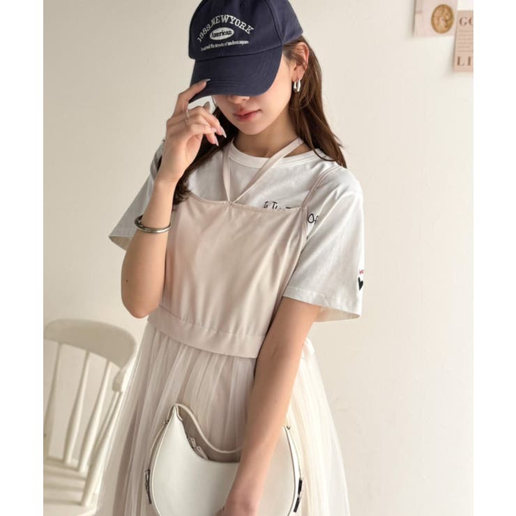 ヘルシーな肌見せで、あざと魅せ。フリンジニット×フレアーチュールワンピースセット… | Classical Elf  | 詳細画像28 