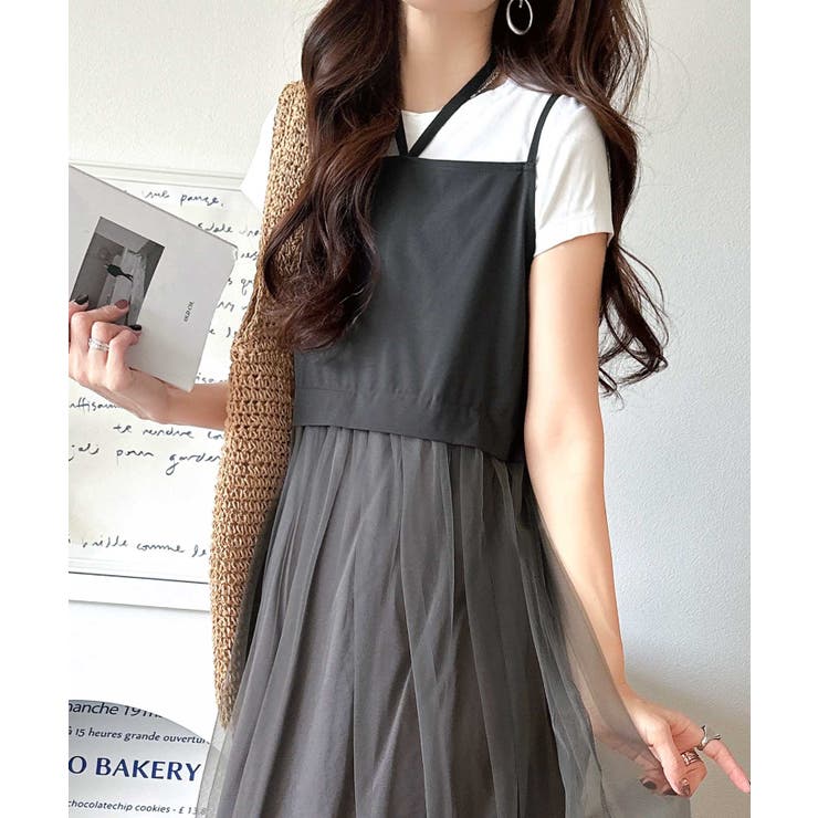 ヘルシーな肌見せで、あざと魅せ。フリンジニット×フレアーチュールワンピースセット… | Classical Elf  | 詳細画像42 