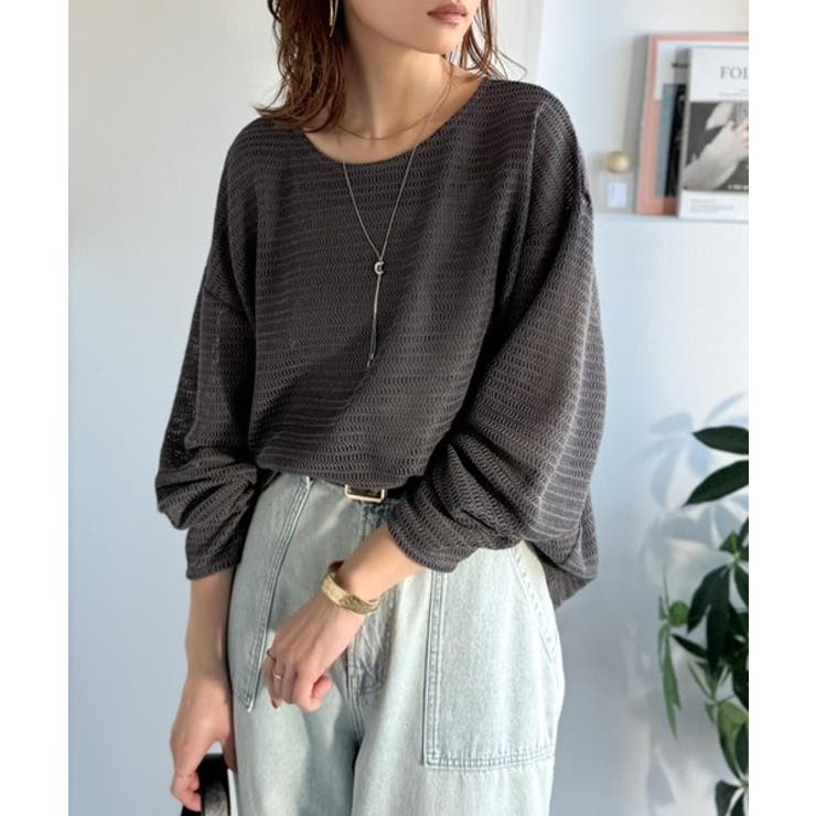 品のある透け感で、さりげない存在感を♪レーシージャガードドルマントップス(長袖) | Classical Elf  | 詳細画像24 