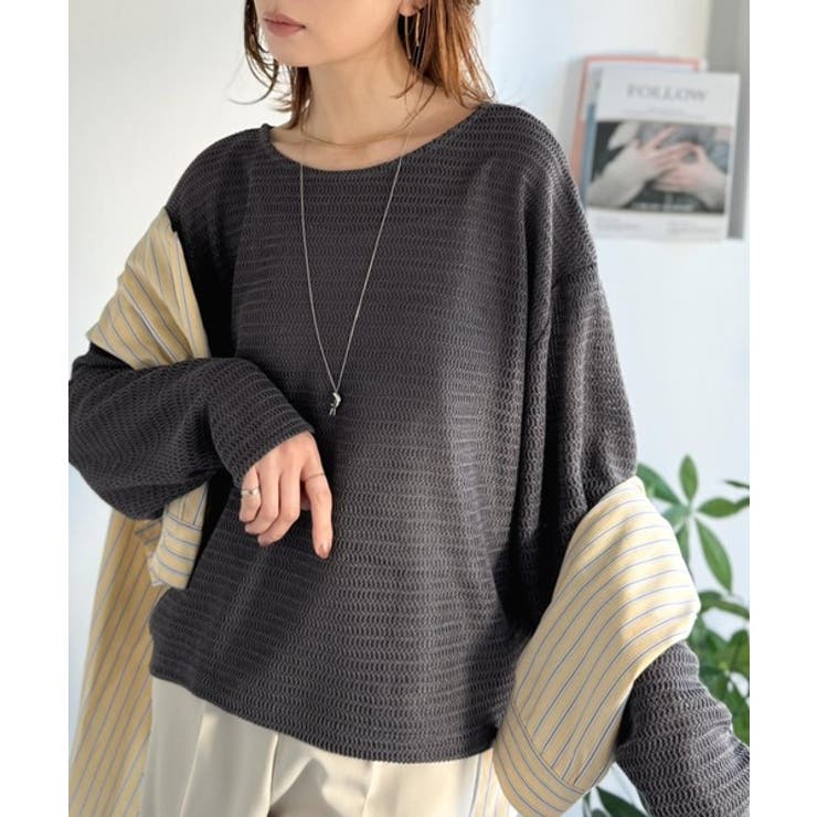 品のある透け感で、さりげない存在感を♪レーシージャガードドルマントップス(長袖) | Classical Elf  | 詳細画像28 