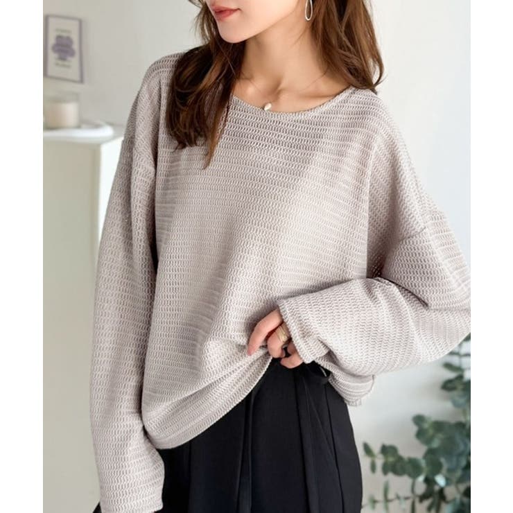 品のある透け感で、さりげない存在感を♪レーシージャガードドルマントップス(長袖) | Classical Elf  | 詳細画像41 