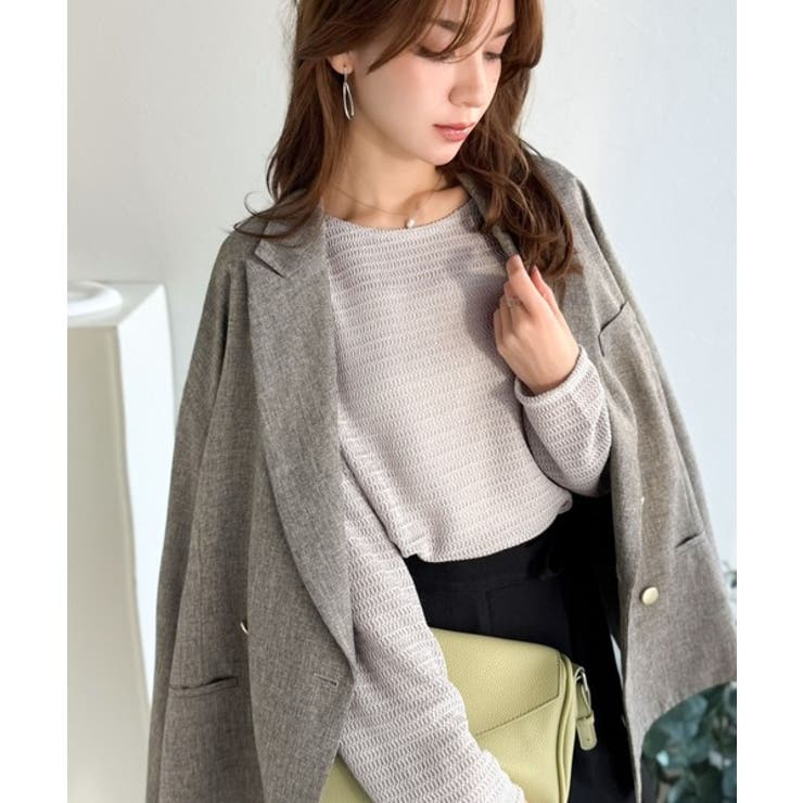 品のある透け感で、さりげない存在感を♪レーシージャガードドルマントップス(長袖) | Classical Elf  | 詳細画像42 