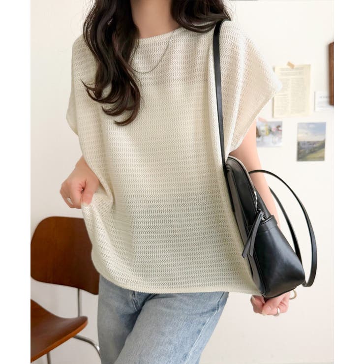 上品な透け感で華やかに決まる。レーシージャガード フレンチスリーブ ドルマントッ… | Classical Elf  | 詳細画像4 