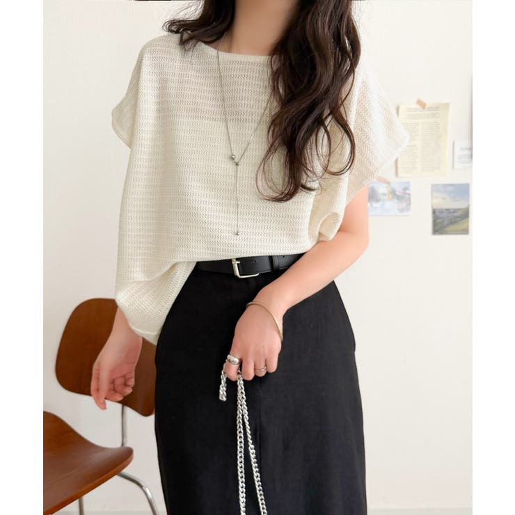 上品な透け感で華やかに決まる。レーシージャガード フレンチスリーブ ドルマントッ… | Classical Elf  | 詳細画像8 