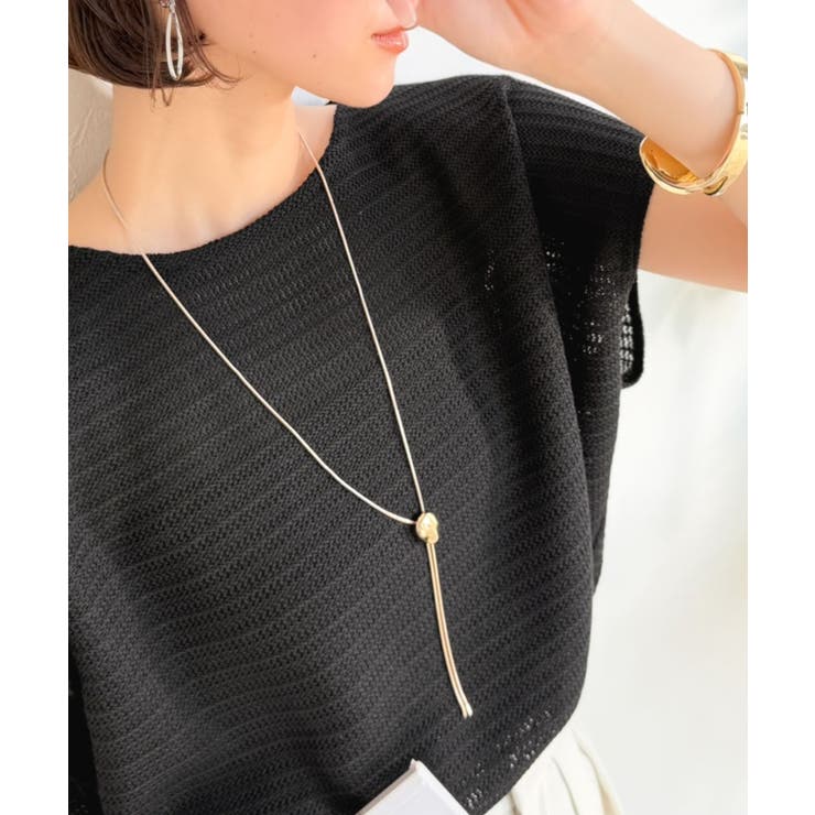 ブラック | 上品な透け感で華やかに決まる。レーシージャガード フレンチスリーブ ドルマントッ… | Classical Elf 