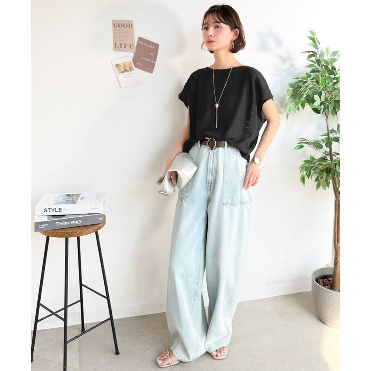 上品な透け感で華やかに決まる。レーシージャガード フレンチスリーブ ドルマントッ… | Classical Elf  | 詳細画像15 