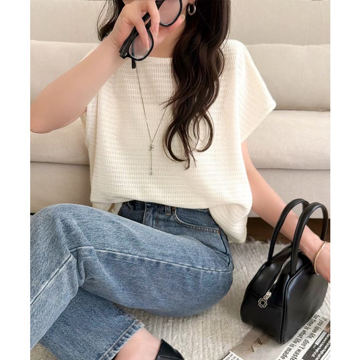 上品な透け感で華やかに決まる。レーシージャガード フレンチスリーブ ドルマントッ… | Classical Elf  | 詳細画像2 