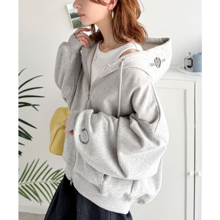 バランスの良い丈感でさりげなくスタイルアップ♪クロップドワイド裏起毛切り替えパー… | Classical Elf  | 詳細画像8 