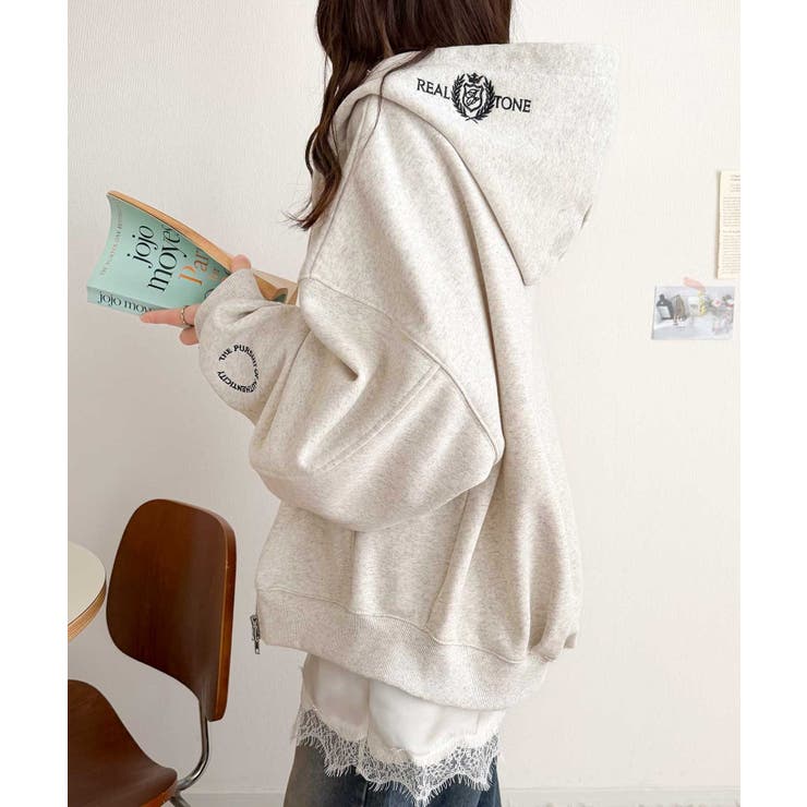 バランスの良い丈感でさりげなくスタイルアップ♪クロップドワイド裏起毛切り替えパー… | Classical Elf  | 詳細画像29 