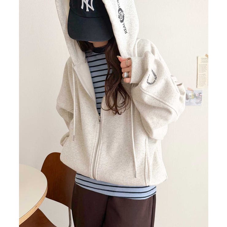 バランスの良い丈感でさりげなくスタイルアップ♪クロップドワイド裏起毛切り替えパー… | Classical Elf  | 詳細画像32 