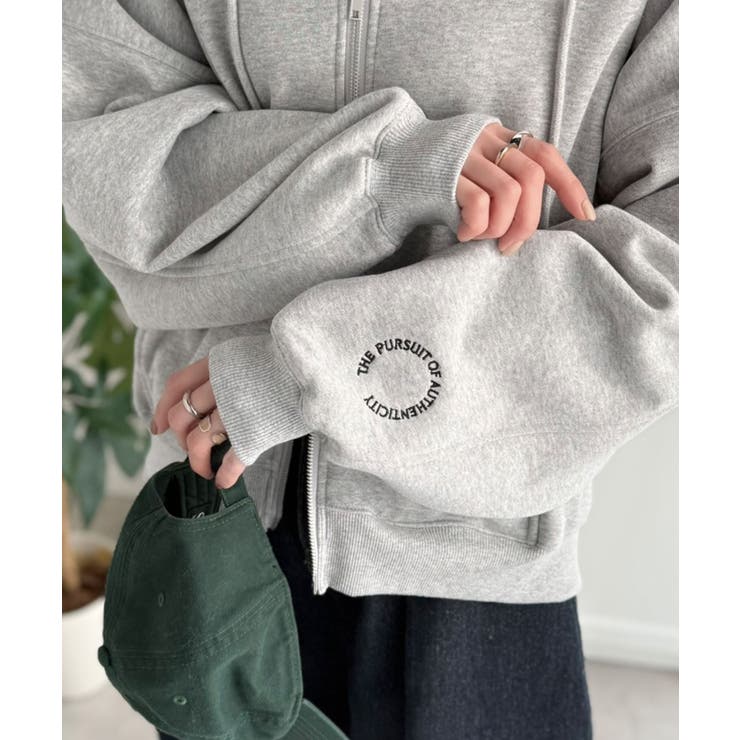 バランスの良い丈感でさりげなくスタイルアップ♪クロップドワイド裏起毛切り替えパー… | Classical Elf  | 詳細画像46 