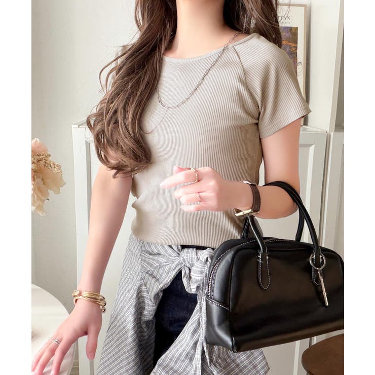 毎日にちょうどいい、きれいめRIB。ラグラン×リブで叶える、すっきり美シルエット… | Classical Elf  | 詳細画像43 