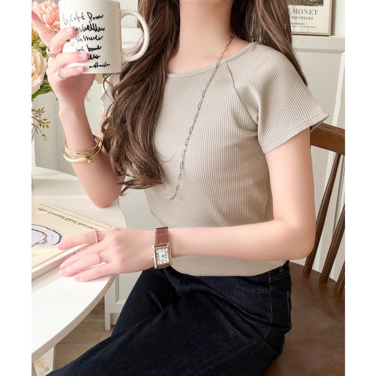 毎日にちょうどいい、きれいめRIB。ラグラン×リブで叶える、すっきり美シルエット… | Classical Elf  | 詳細画像44 