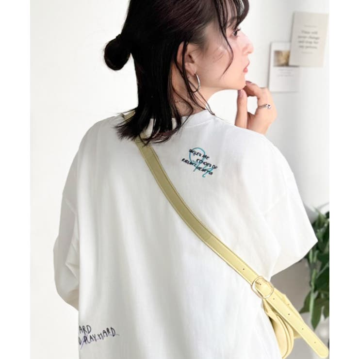 ゆるさの中に「ちょうどいい」お洒落感！綿100％刺繍ワッペンドルマンロンTEE（… | Classical Elf  | 詳細画像10 
