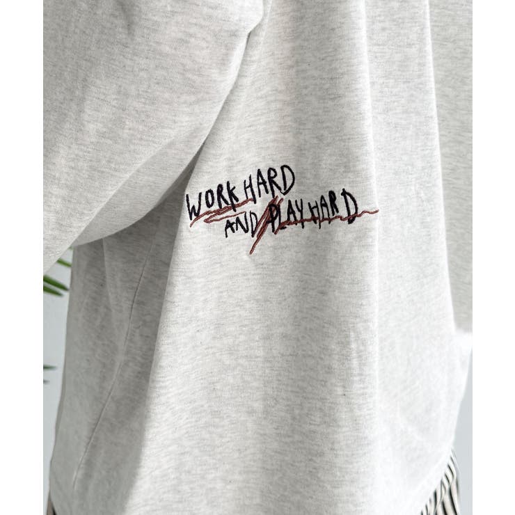 ゆるさの中に「ちょうどいい」お洒落感！綿100％刺繍ワッペンドルマンロンTEE（… | Classical Elf  | 詳細画像38 
