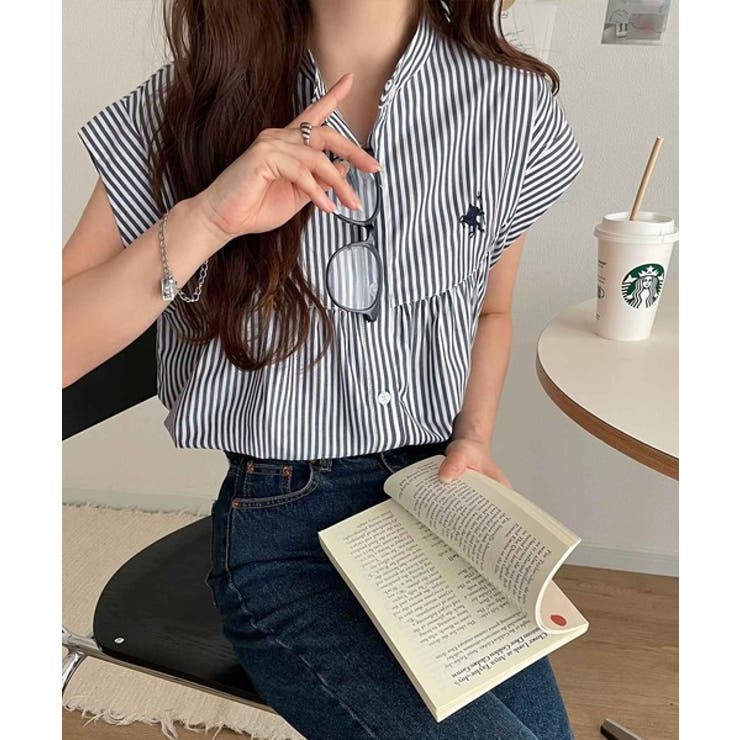30s France vintage shirts ギャザー　刺繍　ドレスシャツ cozyvintage_241204i1-m-lssh-drs