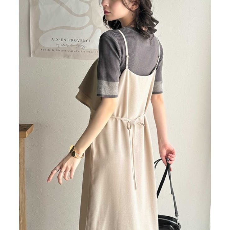 上品シルエットが大人可愛い。ダブルフリルキャミワンピース（ロング丈） | Classical Elf  | 詳細画像36 