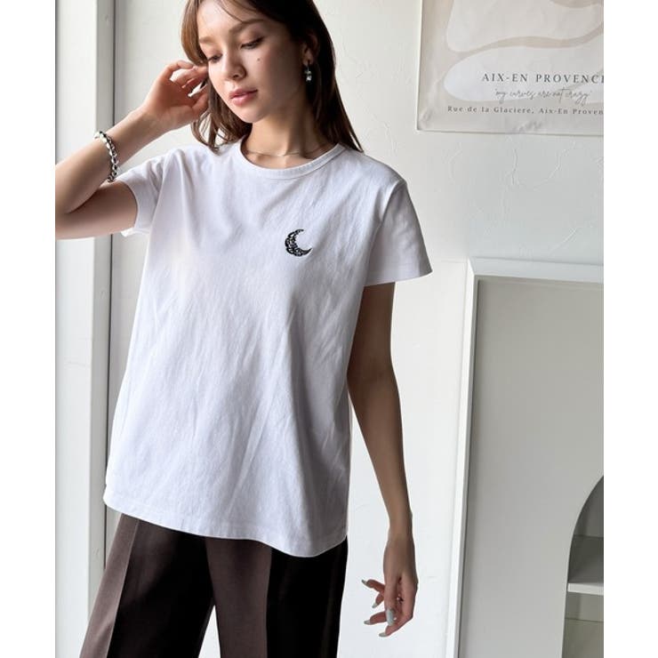 旬のレイヤードスタイルがこれ一着で即完成。ダブルリボン使いキャミ＆ムーン刺繍半袖… | Classical Elf  | 詳細画像12 