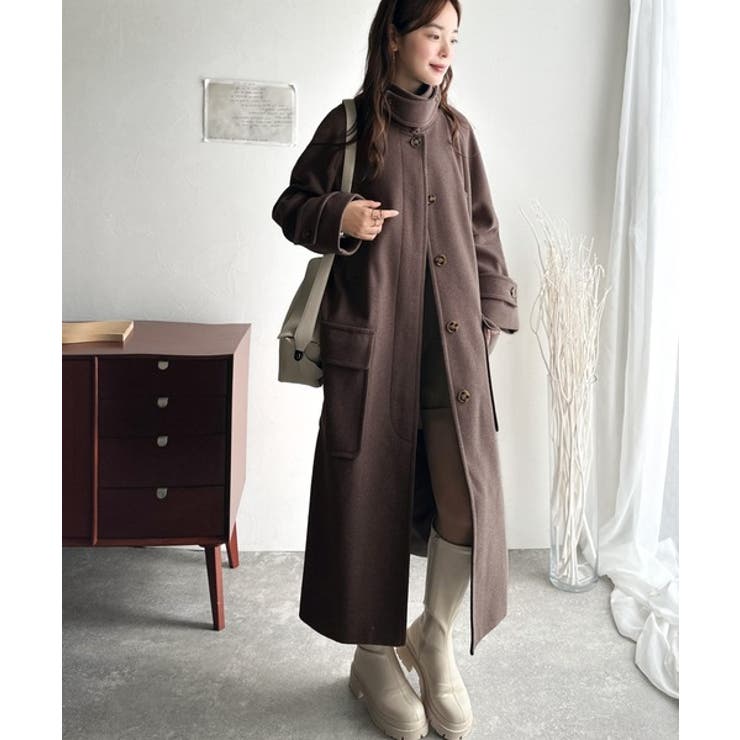 ロング丈比翼ステンカラーコート | Classical Elf  | 詳細画像22 