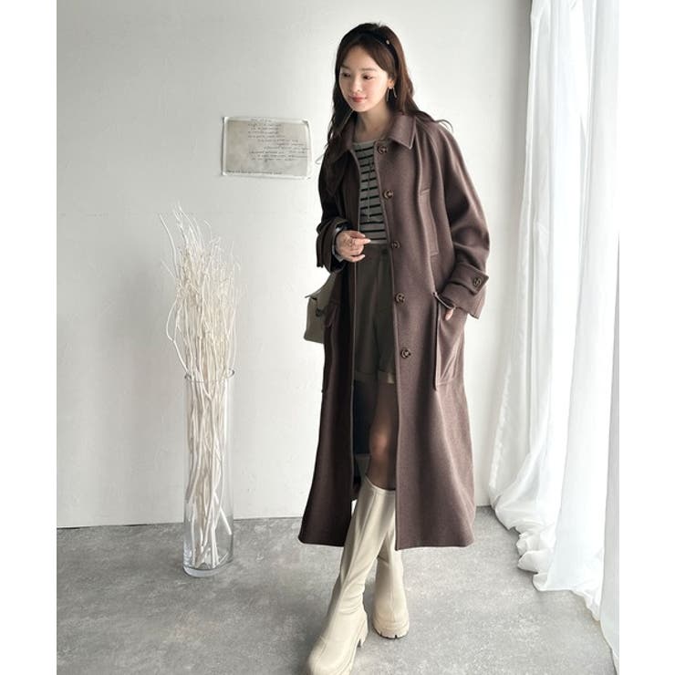 ロング丈比翼ステンカラーコート | Classical Elf  | 詳細画像24 