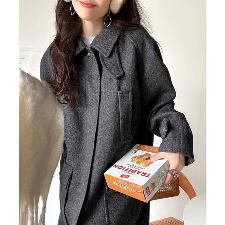 ロング丈比翼ステンカラーコート | Classical Elf  | 詳細画像26 