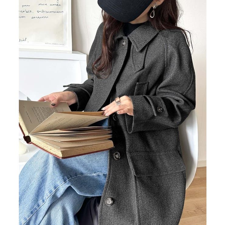 ロング丈比翼ステンカラーコート | Classical Elf  | 詳細画像27 