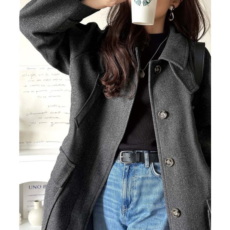 ロング丈比翼ステンカラーコート | Classical Elf  | 詳細画像28 